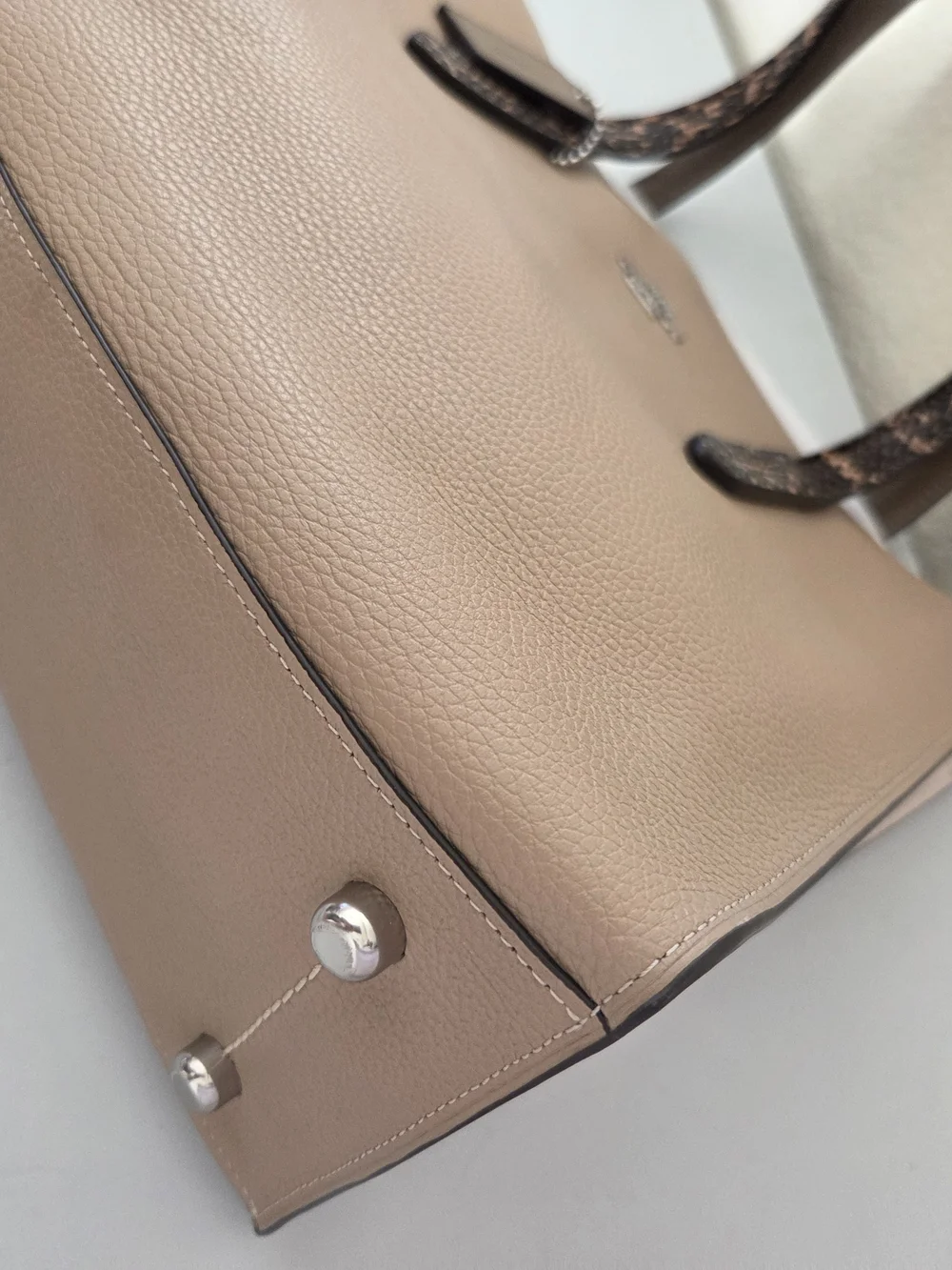 Coach Charlie Carryall with Colorblock Snakeskin Crossbody
